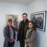 Karen Wroe and Maddie Stocker with Conservative MP, Graham Brady