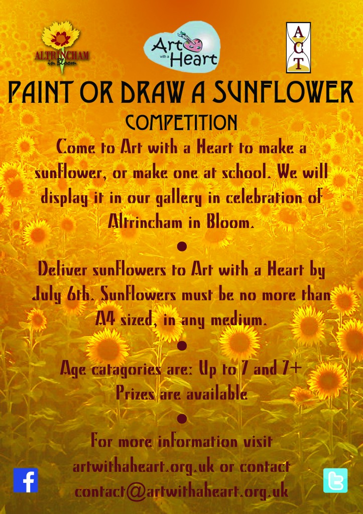 paint or draw a sunflower PRINT