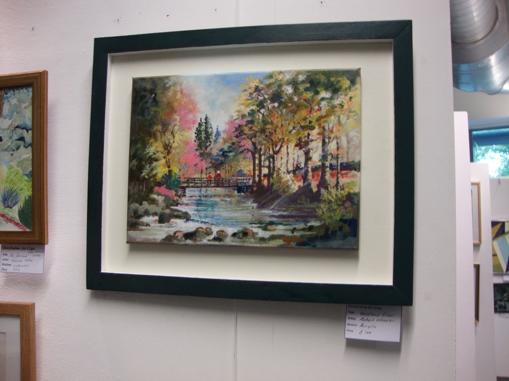 Woodland River. Acrylic. Robert Wheeler